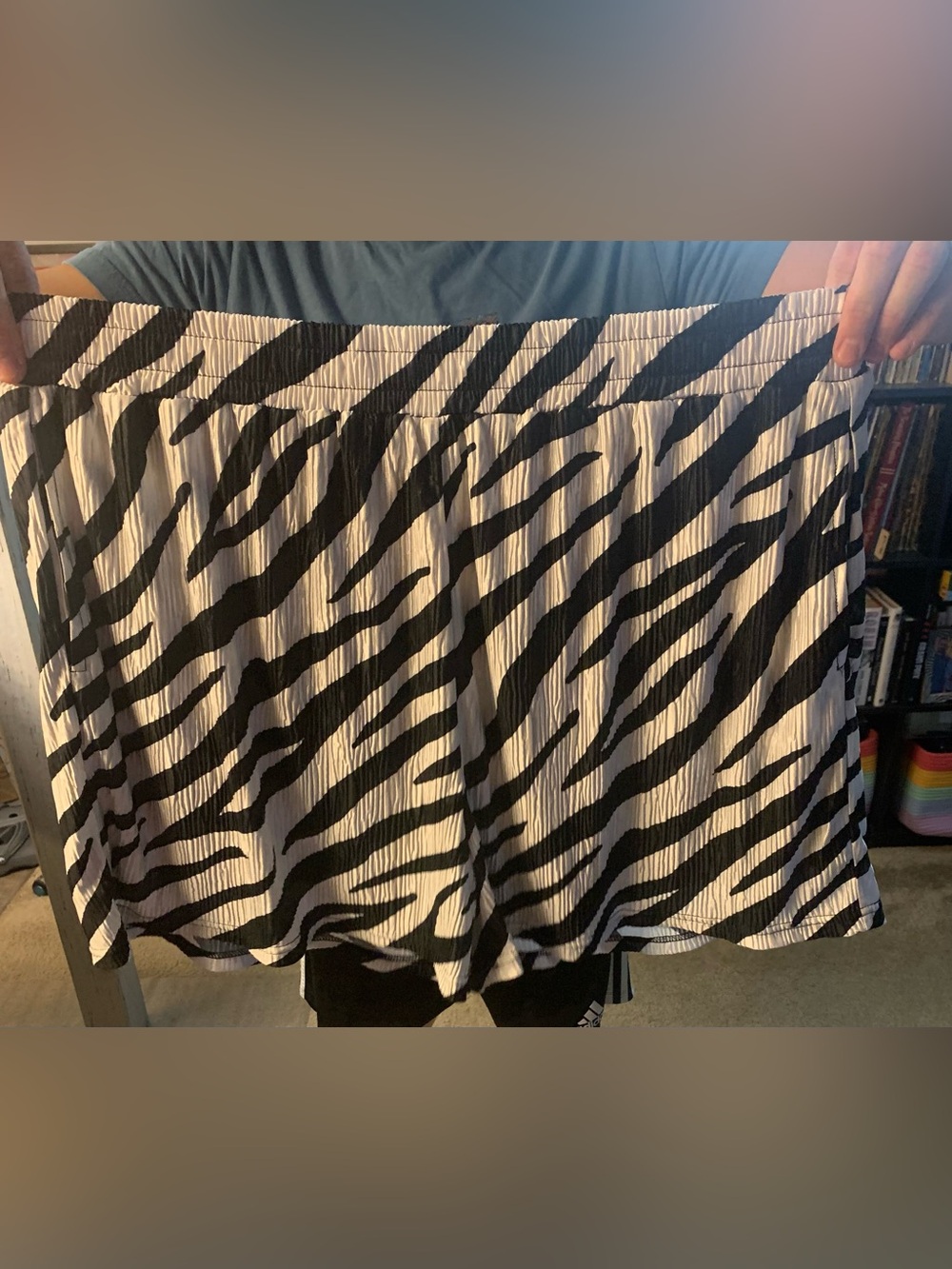 Black & White Zebra Print shorts